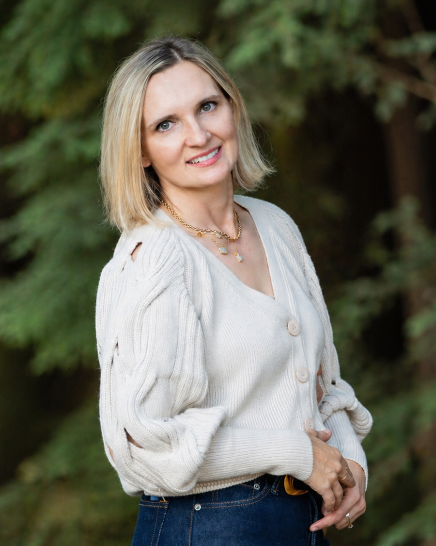 Portrait of Tatsiana in a forest